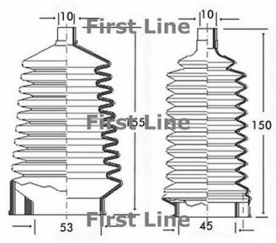 FIRST LINE fsg3087 -  Пыльник, рулевое управление